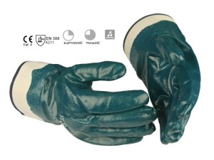 Wytrzymałe rękawice robocze pokryte nitrylem GUIDE 803