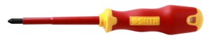 Wkrętak  krzyżakowy PH 1x80mm  izolowany 1000V   61222   SATA