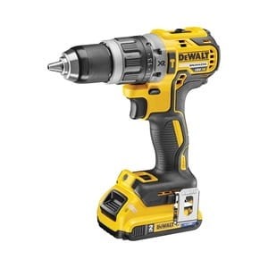 Kompaktowa wiertarko-wkrętarka z udarem XR 18 V Li-Ion z silnikiem bezszczotkowym i akumulatorami z Bluetooth DCD796D2B-QW Dewalt