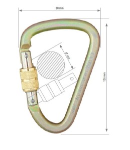 PROTEKT AZ018 Zatrzaśnik rozłączalny z nakrętką blokującą