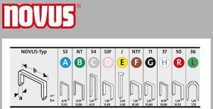 Zszywki wąskie typ C 4/26    1100szt.  NV042-0393  NOVUS