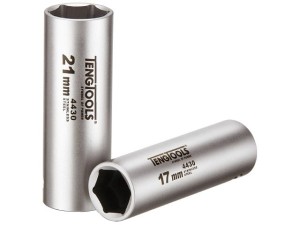 Nasadka długa nierdzewna, chwyt ? 1/2", rozm. 17mm MS1206176-C  16582-0101  TENGTOOLS