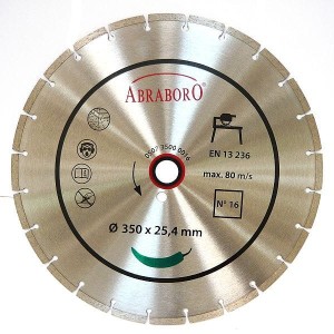 ABRABORO Tarcza diamentowa uniwersalna, 350 x 25,4/7mm  AB35000016