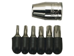 Zestaw grotów TX, chwyt ? 3/8", 7szt. TX10-40  1486  7369-0109  TENGTOOLS
