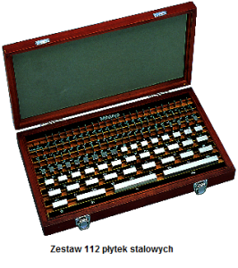 Zestaw stalowych płytek wzorcowych - Podstawa 1mm kl.0 122szt. 516-597-10 MITUTOYO