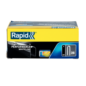 Zszywki do kabli 28/9 DP Białe 5x1M 11890130 RAPID