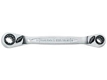 Klucz oczkowy zapadkowy  4w1, rozm.12x15 mm  60051215RX   	23141-0101     TENGTOOLS