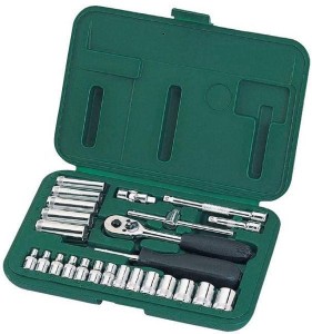 Zestaw kluczy nasadowych 1/4" metrycznych, 25szt. 3,5-14mm  09001  SATA