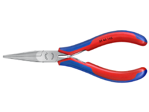 Szczypce płaskie, do elementów elektronicznych, 3562 S  dł.145mm   	01540103	  KNIPEX             