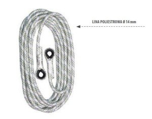 Lina robocza systemu BLOCMAX 14mm/25m AC100 PROTEKT