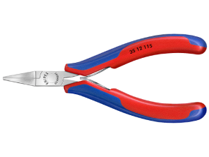 Szczypce płaskie, do elementów elektronicznych, 3512   dł.115mm   		20850103	  KNIPEX