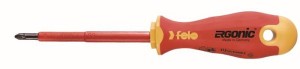 Wkrętak krzyżowy PZ 1  izolowany 1000V  - Ergonic VDE  FL41510290   FELO