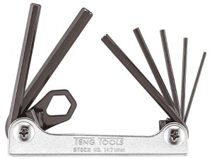 Zestaw kluczy trzpieniowych sześciokątnych   7szt.  1,5-6mm  1471MM   23181-0102   TENGTOOLS