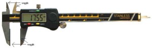 Suwmiarka cyfrowa ze szczękami pokrytymi węglikiem 02026033 150mm DIN 862 MIB-Germany
