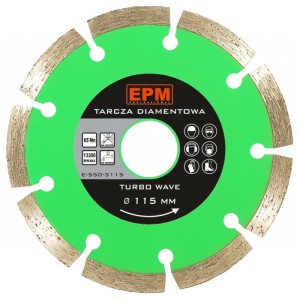 Tarcza tnąca diamentowa segmentowa 250mm INDUSTRY E-550-0250 EPM