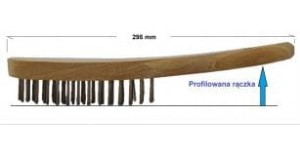 Szczotka druciana 3-rz drut nierdzewny 0001-151-393 OSBORN