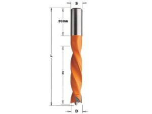 Wiertło CMT HW NP D=6 I=40 L=67 S=8x20 RH