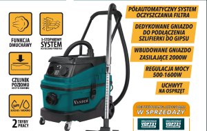 Vander VOP731 Odkurzacz warsztatowy 1600W 30L