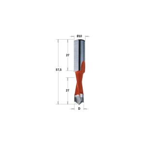 CMT Wiertło NP HW D=5 I=27 L=57,5S=10x25 LH  XTREME-HW, 310.050.42