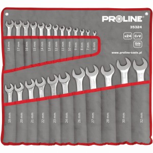 Proline 35324 Zestaw kluczy płasko-oczkowych 6-32 mm