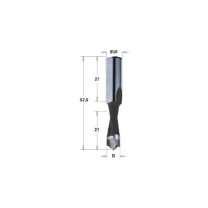 CMT Wiertło, 310.090.41 , NP HW D=9 I=27 L=57,5 S=10x25 RH  XTREME-HW