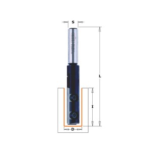 CMT 652.122.11 FREZ PROSTY NA PŁYTKI WYMIENNE  L 90 mm,  D	12 mm