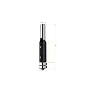 CMT 657.991.11 FREZ PROSTY NA PŁYTKI WYMIENNE Z DOLNYM ŁOŻYSKIEM  L 112 mm D	19 mm