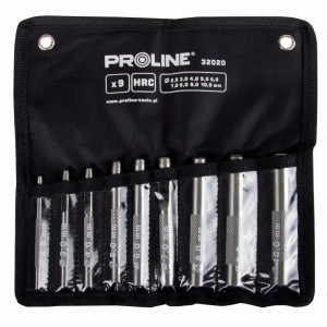 PROLINE 32021 Zestaw przebijaków dziurkacz do skóry 15szt. 2-22mm HRC