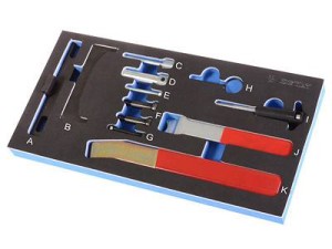 King Tony 9AT1012E ZESTAW DO USTAWIANIA ROZRZĄDU (AUDI/SKODA/VW/SEAT)do silników VAG diesel z paskiem i benzynowych łańcuchowych