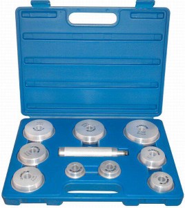 King Tony 9BA11 ZESTAW TALERZY DO MONTAŻU ŁOŻYSK 10 cz., KASETA