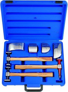 King Tony  9CF-107 ZESTAW NARZĘDZI BLACHARSKICH 7 cz. W WALIZCE PLAST.