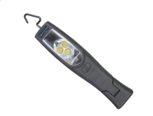 King Tony 9TA24A LATARKA LED 3+1 (9W+3W) Z UCHWYTEM MAGNETYCZNYM I HAKIEM + ŁADOWARKA SIECOWA I SAM.