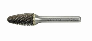 ABRABORO Frez do metalu  Typ F, 6,0 x 50/18 - stożek zaokrąglony TCT AB48116030