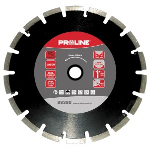 PROLINE 89385 Tarcza diamentowa segmentowa LASER ASFALT 350mm