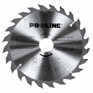 PROLINE 84165 Piła tarczowa z węglikiem spiekanym do cięcia drewna 160mm 48z