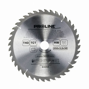 PROLINE 84208 Piła tarczowa z węglikiem spiekanym do cięcia drewna 205mm 36z
