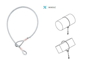 Zaczep linkowy bezłącznikowy 200cm AT191200 PROTEKT