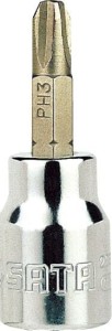 Nasadka 3/8" bit Philips, L50mm,   PH2   22302  SATA