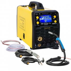 MAGNUM U MI 220AL CU Półautomat spawalniczy MIG/MAG 220 ALU/CU SYNERGIA LCD