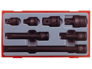 Zestaw przedłużek i przegubów maszynowych  1/2" 3/4"  3/8" 7szt. TT9207 132460106  TENGTOOLS