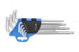 HOGERT HT1W809 Klucze TORX TAMPER T10-T50 9 szt. długie