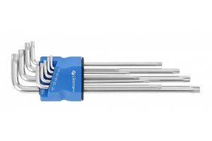 HOGERT HT1W831 Klucze TORX TAMPER TT10-TT50 9 szt. extra długie