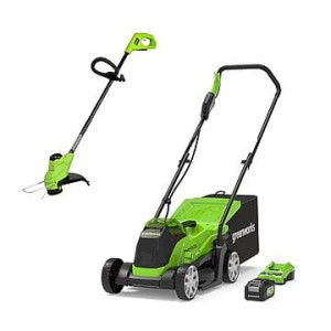 24V kosiarka Greenworks + podkaszarka GD24LM33LT25K4 ładowarka + aku 4 Ah