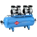 AIRPRESS 360578 Cichy kompresor bezolejowy LMO 196X2-100 8 bar 100L
