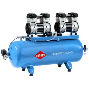 AIRPRESS 360578 Cichy kompresor bezolejowy LMO 196X2-100 8 bar 100L