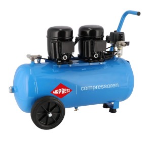AIRPRESS 36519 Cichy kompresor dwutłokowy L 100-50 8 bar 50L