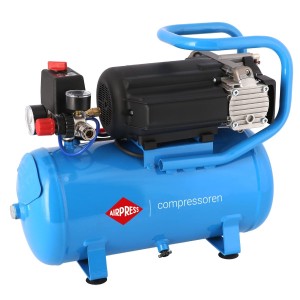 AIRPRESS 36750 Cichy kompresor bezolejowy dwutłokowy LMO 15-210 10 bar 230V 15L
