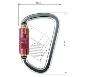 PROTEKT AZ014T Zatrzaśnik rozłączny z blokadą twist lock