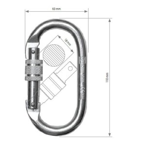 PROTEKT AZ011 Zatrzaśnik rozłączalny z nakrętką blokującą