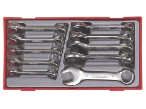 Klucze płasko-oczkowe w zestawie 10-19mm  10szt. TT6010M  10947-0104  TENGTOOLS